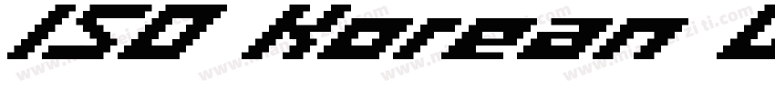 ISO Korean Care Symb字体转换